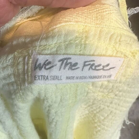 We The Free OVERSIZED Sugar Rush Babydoll Top (yellow) XS - Picture 4 of 5